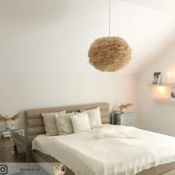 Pendellampe Eos large - lysebrun skærm^UMAGE Best