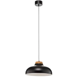 Pendellampe Gus med metalskærm, sort^Luminex Best