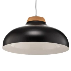 Pendellampe Gus med metalskærm, sort^Luminex Best