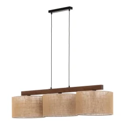 Pendellampe Juta, 3 lyskilder, bjælkeformet^TK Lighting Sale