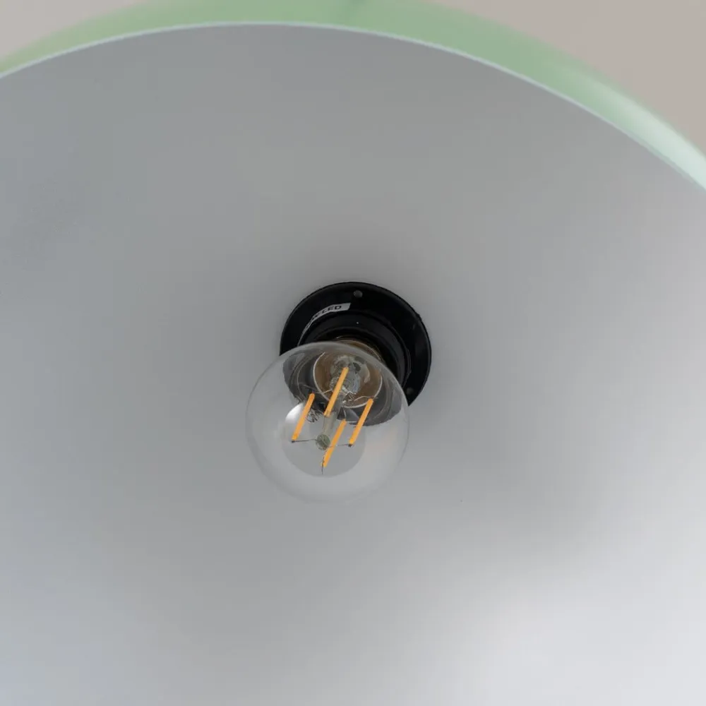 Pendellampe Kure, mintgrøn, metal, Ø 40 cm E27^Opviq Sale