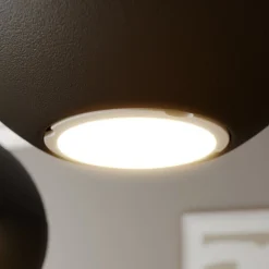 Pendellampe Midnight sort 4 lyskilder rund^HELAM Best