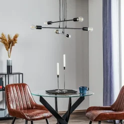 Pendellampe Multipo 6, 6 lyskilder i sort^EMIBIG LIGHTING Sale