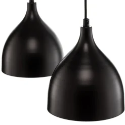 Pendellampe Nanu i metal, sort, 2 lyskilder^Luminex Outlet