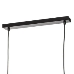 Pendellampe Nanu i metal, sort, 2 lyskilder^Luminex Outlet