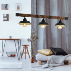 EGLO Pendellampe Oldbury i rustikt look