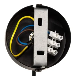 EMIBIG LIGHTING Pendellampe Starla, glas grafit, 1 lyskilde rund