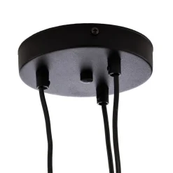 Pendellampe Starla, glas ravfarvet, 3 lyskilder decentreret^EMIBIG LIGHTING Outlet