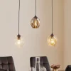EMIBIG LIGHTING Pendellamper>Pendellampe Starla lige 3 lyskilder grafit/amber/klar
