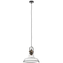 Pendellampe Teo med glasskærm, patineret^Lamkur Sale