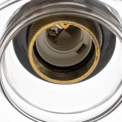 Pendellampe Teo med glasskærm, patineret^Lamkur Sale