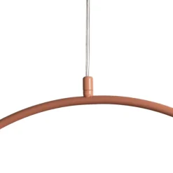 Pendellampe Una 2, metal, glas, 2 lyskilder, koralrød^ALDEX Outlet