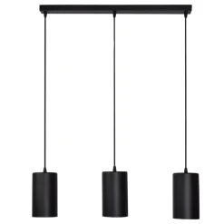 TEMAR LIGHTING Pendellampe ZW Tube 170, 3 lyskilder, sort