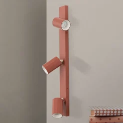 ORION Penn loftspot, koralrød, længde 60 cm, aluminium