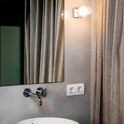 FARO BARCELONA Væglamper|Væg- Og Spejllamper>Perla væglampe, krom