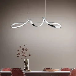 Perugia LED-hængelampe med switch-dæmper, krom^Reality Leuchten Hot