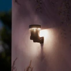 Avery udendørs LED-væglampe, sort, IP44^Philips Online