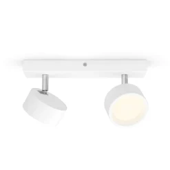 Bracia LED-loftspot med 2 lyskilder, hvid^Philips New