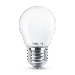 Classic LED-pære E27 P45 6,5 W 2.700 K mat^Philips Online