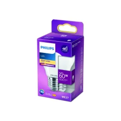 Classic LED-pære E27 P45 6,5 W 2.700 K mat^Philips Online