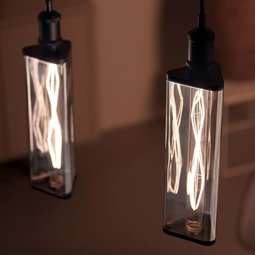 Philips Dæmpbar Led-Pære|Filament Pære>Crystal Giant røg LED-pære E27 7 W