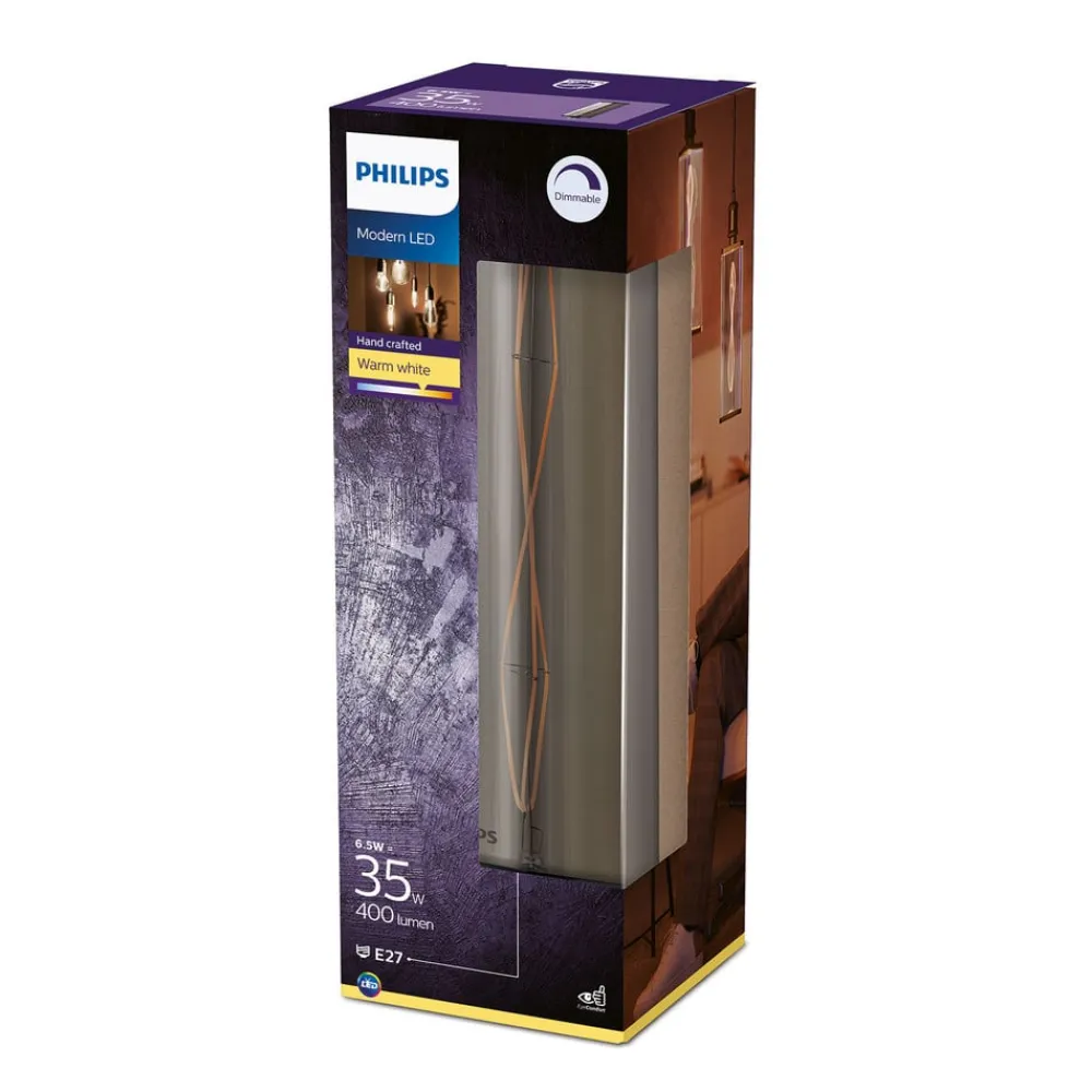 Philips Dæmpbar Led-Pære|Filament Pære>Crystal Giant røg LED-pære E27 7 W