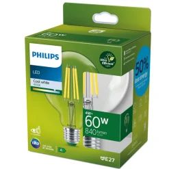 Philips E27 LED-pære globe G95 4 W 840lm 840 klar