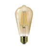 Philips Filament Pære|Led Pærer>E27 rustik LED-pære ST64 3,1W 1.800 K guld
