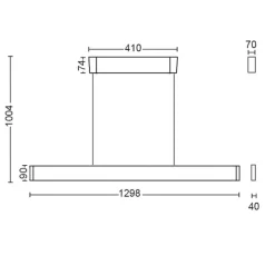 Philips Hue Ensis LED-hængelampe, RGBW