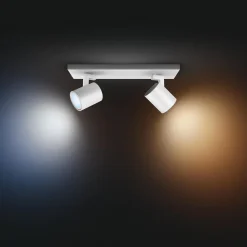 Philips Hue Runner LED-spot, 2 lyskilder, lysdæmper, hvid
