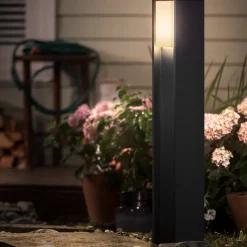 Philips Hue Turaco LED-gadelampe, grå, styret, smart