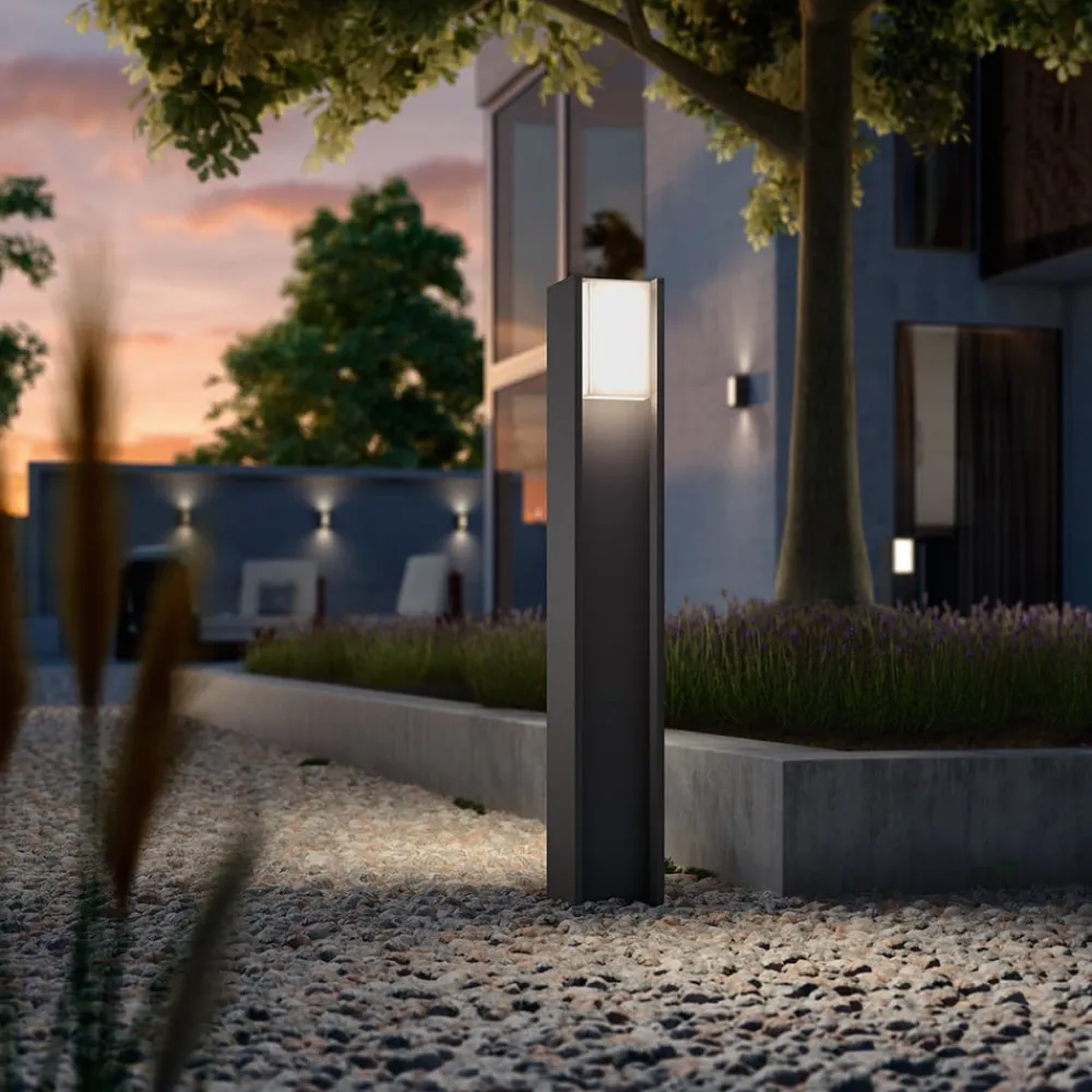 Philips Hue Turaco LED-gadelampe, grå, styret, smart