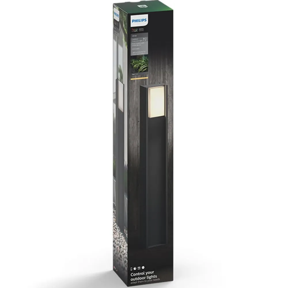 Philips Hue Turaco LED-gadelampe, grå, styret, smart