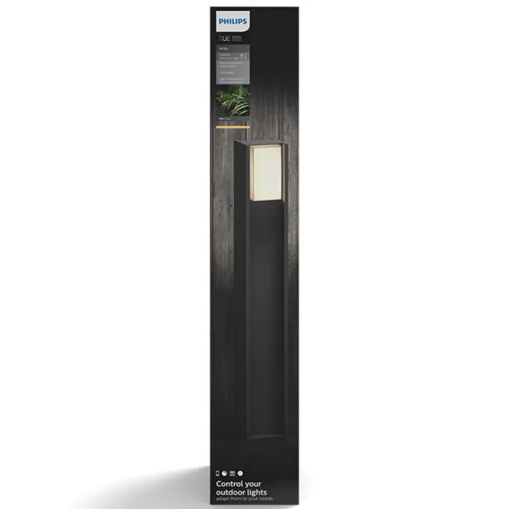 Philips Hue Turaco LED-gadelampe, grå, styret, smart