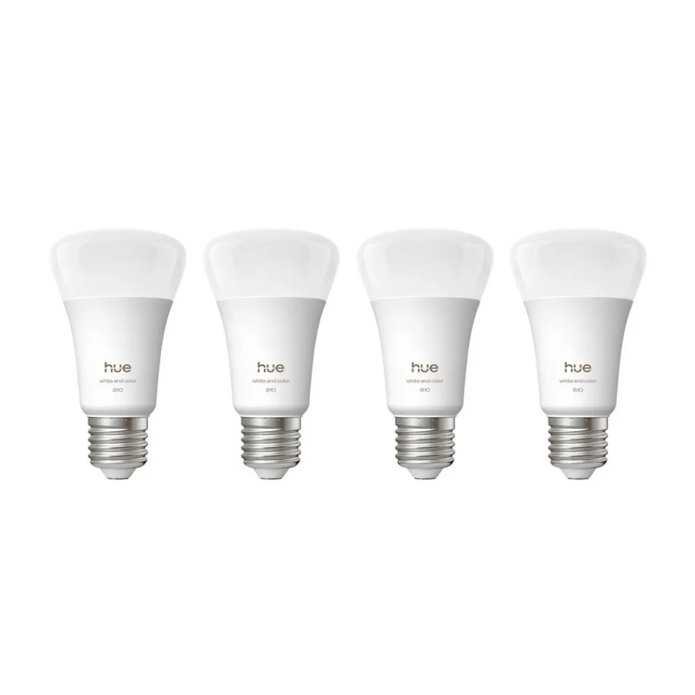 Philips Hue WACA Smart E27 LED, 6 W, 810 lm, CCT RGB 4-pak