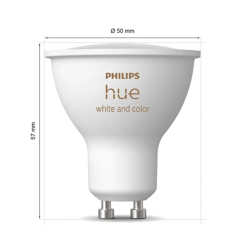 Philips Hue White & Color Ambiance LED GU10 4,2 W, 2-pak