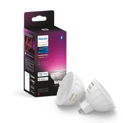 White & Colour Ambiance 6,3W GU5.3 2 stk^Philips Hue Best