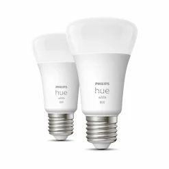 White 9 W E27 LED-pære, sæt med 2 stk^Philips Hue Sale