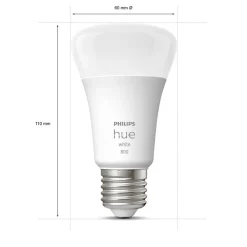 White 9 W E27 LED-pære, sæt med 2 stk^Philips Hue Sale