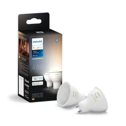 White Ambiance LED-reflektorpære GU10 4,2 W, 2-pak^Philips Hue Clearance