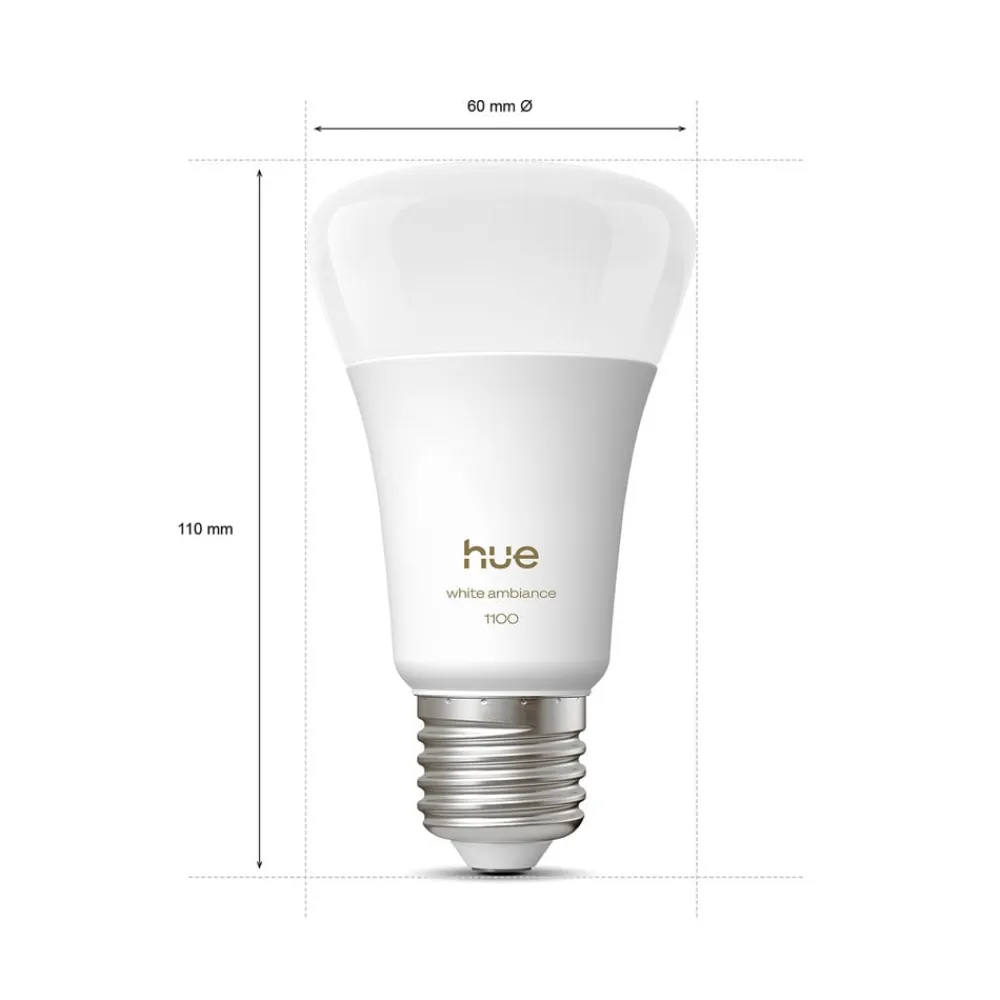 Philips Hue White Ambiance Smart E27 LED 8,1 W 1100 lm CCT 2 stk