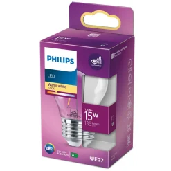 LED-dråbepære E27 P45 1,4W klar^Philips