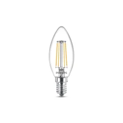 Philips Filament Pære>LED-kerte filament E14 4,3 W 2.700 K 2 stk
