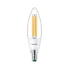 Philips LED-kertepære E14 2,3W 485lm klar 3.000K