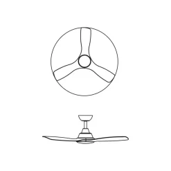 Philips LED-loftventilator Fix Blade Ø 106 cm, hvid, støjsvag