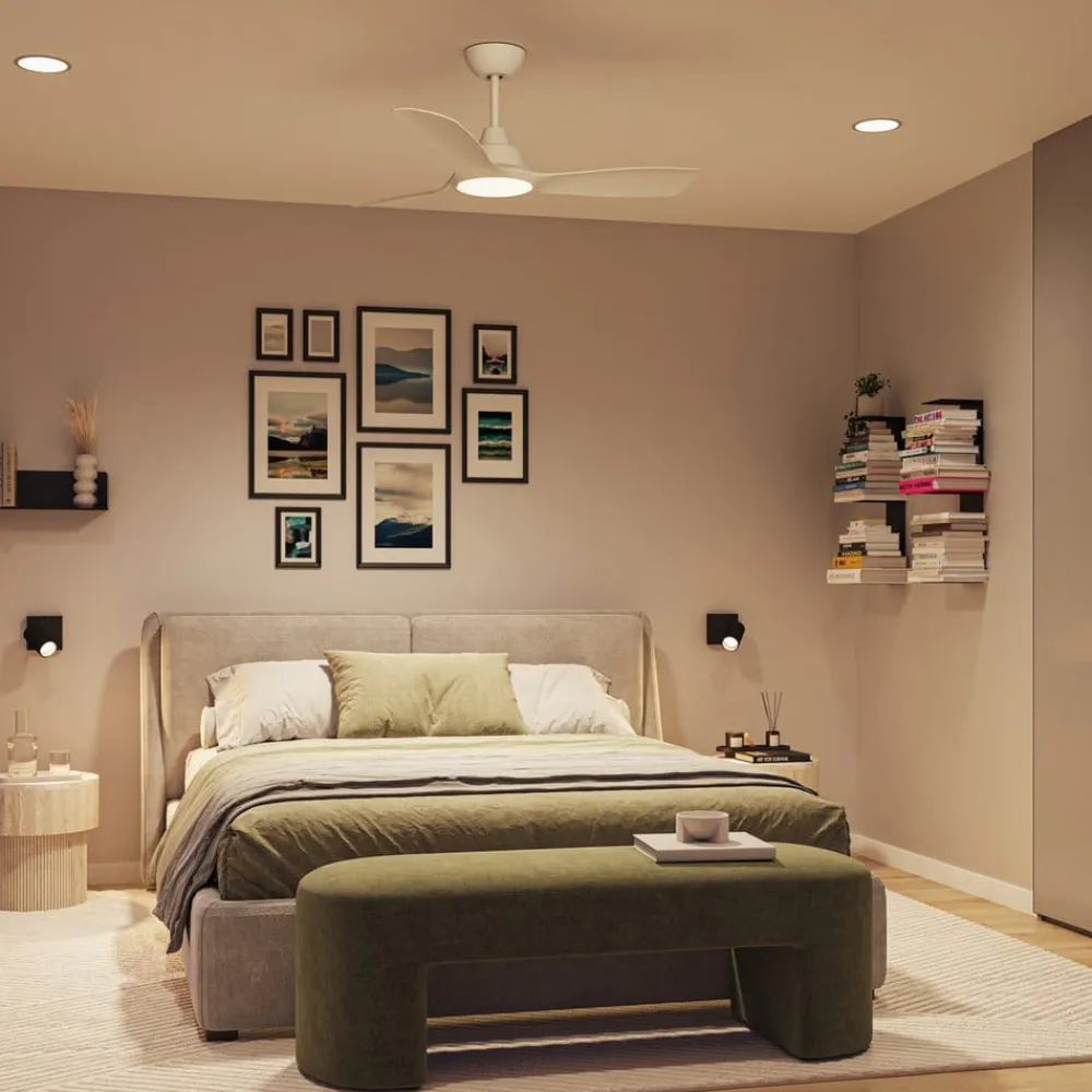 Philips Loftventilatorer>LED-loftventilator Fix Blade Ø 132 cm, hvid, støjsvag