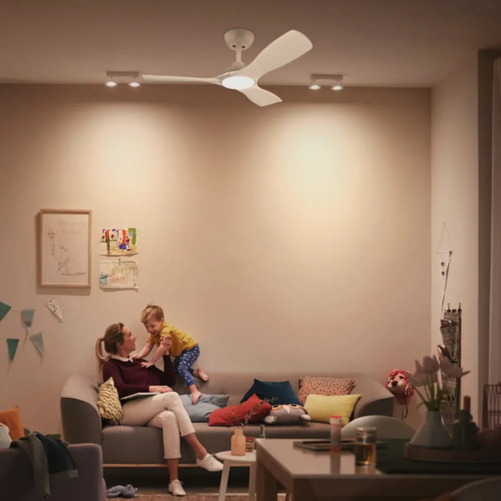 Philips Loftventilatorer>LED-loftventilator Fix Blade Ø 132 cm, hvid, støjsvag