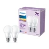 LED-pære E27 4,9 W 470lm 2.700 K mat 2 stk^Philips Sale