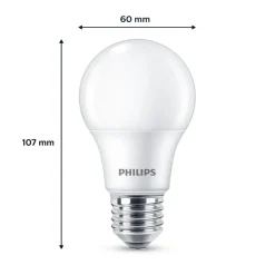 LED-pære E27 4,9 W 470lm 2.700 K mat 2 stk^Philips Sale