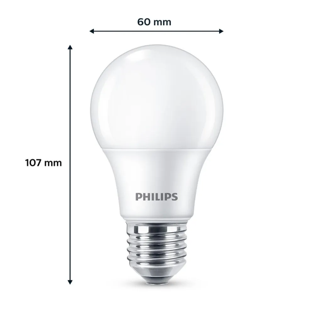 LED-pære E27 4,9 W 470lm 2.700 K mat 2 stk^Philips Sale
